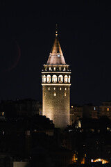 Fototapeta premium Galata Tower in Beyoglu, Istanbul, Turkiye