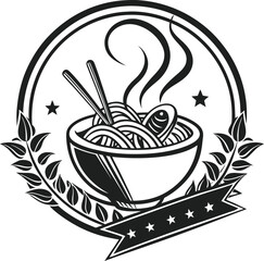 Black and White Illustration of Grains and Bowl of Beans