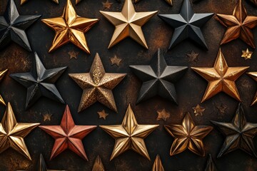 Obraz premium A Stunning Visualization of Stars Arranged Symmetrically in a Geo Gigapixel Standard for Astronomical Enthusiasts and Designers