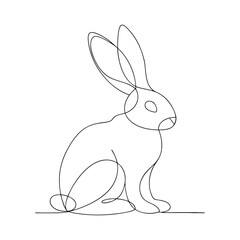 Vector illustration of a cute bunny with a carrot in a fun and happy Easter design