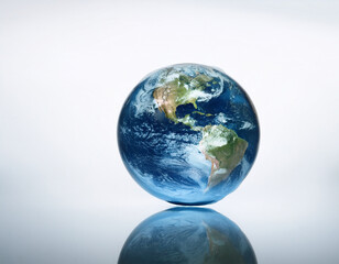 Fototapeta premium the earths whisper on a white or clear surface white background