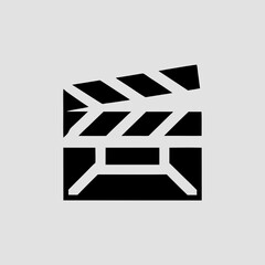 movie clapper board icon
