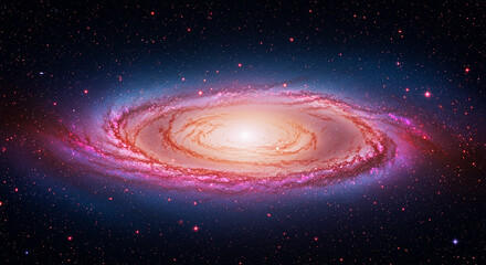Majestic Spiral Galaxy in Deep Space Cosmic Nebula Stars and Celestial Wonders