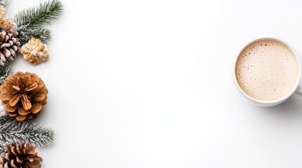 Festive Christmas Coffee Still Life