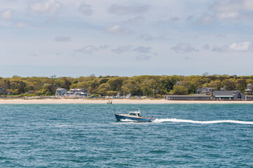 oak bluffs Massachusetts coastline on martha's vineyard
