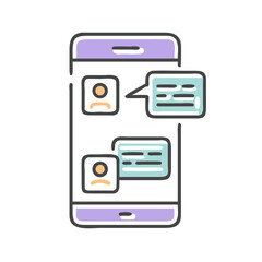 Colorful Candle with Melted Wax in Pastel Style  