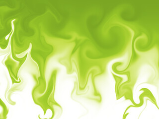 Melt matcha latte Png image, Green tea latte background, Abstract background with green and white, Liquid wave drips illustration