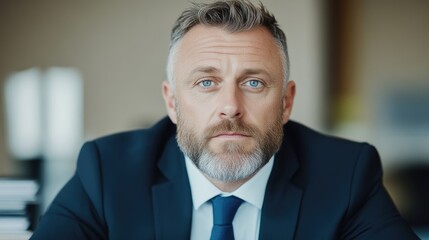 Serious business professional portrait