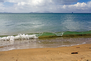 Waipu Beach with Chicken and Hen Islands, New Zealand