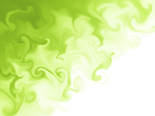 Matcha latte Png image, Melt green tea background, Abstract background with green and white, Liquid wave frame illustration
