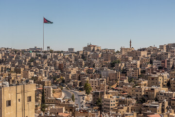 Skyline of Amman downtown, Jordan.
