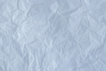 Recycled white crumpled paper texture background