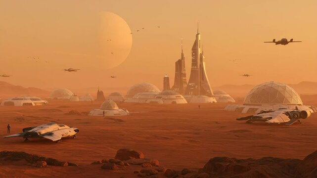 Sci-Fi Outpost on an Alien World