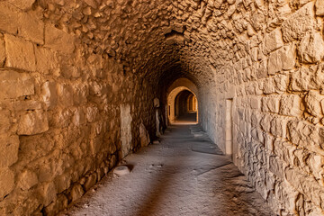Obraz premium Corridor in Karak castle, Jordan