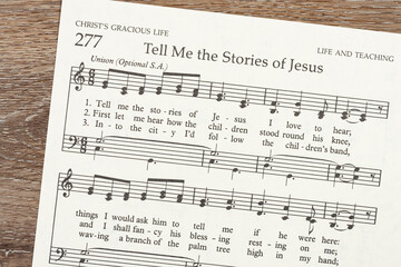 Tell Me the Stories of Jesus hymnal music