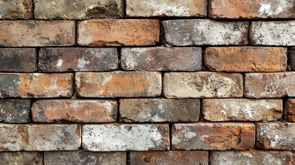 Obraz premium Aged brick wall texture and color in rustic horizontal bond