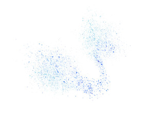 Blue abstract dust particles floating in the air creating a soft shimmering effect. for digital art, dynamic backgrounds and creative designs related to energy, movement or fantasy themes.