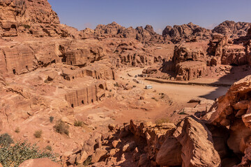 Tombs in the ancient city Petra, Jordan