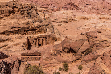 Roman Soldier's Tomb in the ancient city Petra, Jordan