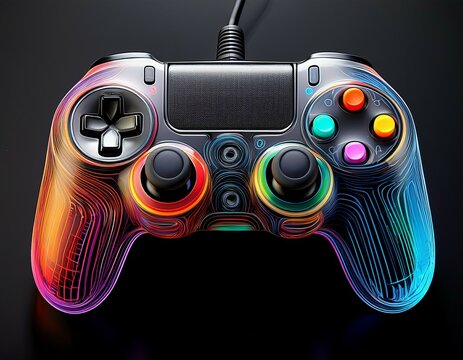 video game controller isolated