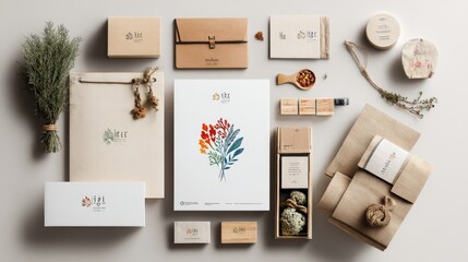 TexturesBackgrounds Branding Watercolor Moment Logo