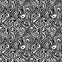 Fototapeta premium a black and white abstract pattern