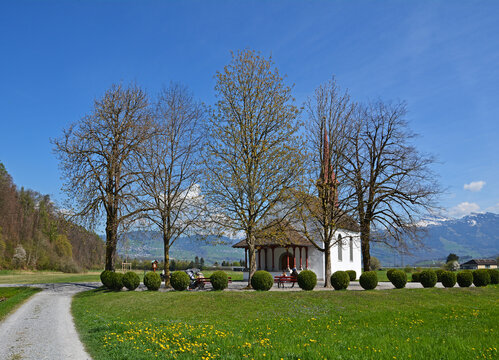 Linthbordkapelle bei Tuggen SZ, Schweiz