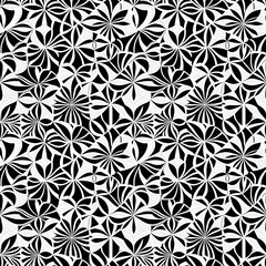 Fototapeta premium a black and white geometric pattern on a white background