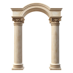 stone archway on transparent background