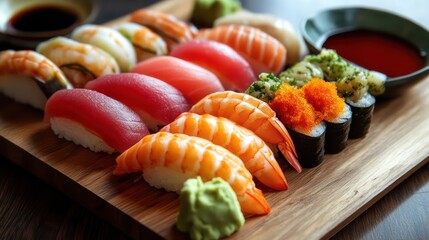 Sushi Variety Platter Dish Food Photography