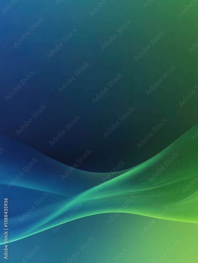 Leinwandbilder elegant gradient background featuring a smooth transition from deep blue to fresh green with a moder