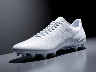 Realistic White Football Shoes Mockup