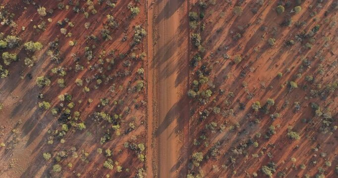Dirt road in outback Australian Desert
