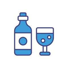 Wine icon vector stock illustration