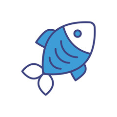 Fish icon vector stock illustration