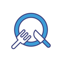 Dish icon vector stock illustration