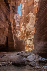 Wadi Numeira slot canyon, Jordan
