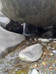 waterfall in the mountains