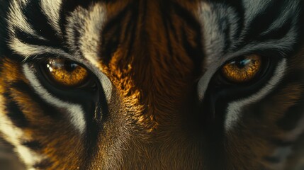 Tiger Face Close Up