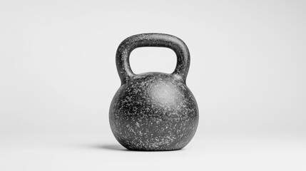 Kettlebell weight in modern design against a neutral background  