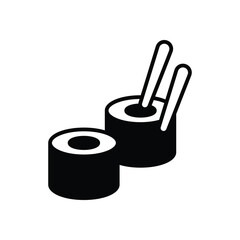 Sushi icon vector stock illustration
