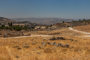 Ruins of the ancient city Jerash, Jordan
