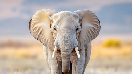 Majestic elephant portrait in natural habitat