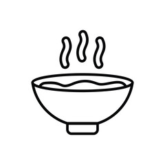 Bowl icon vector stock illustration
