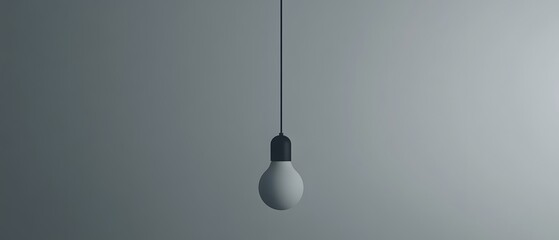 Minimalist Hanging Lightbulb Simple Modern Design