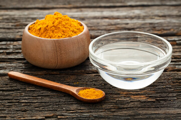 Water soluble turmeric in cup - Curcuma longa