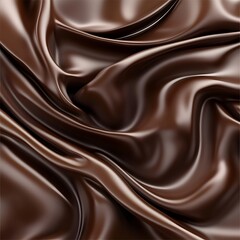 Fototapeta premium Luxurious Melted Dark Chocolate Background Texture
