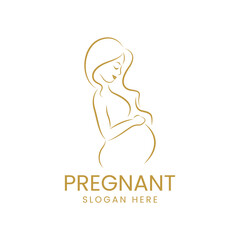 Pregnant womenlogo vector design