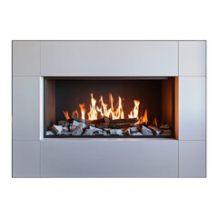 Fire Place on Transparent Background