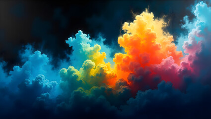 kaleidoscope of radiant colors